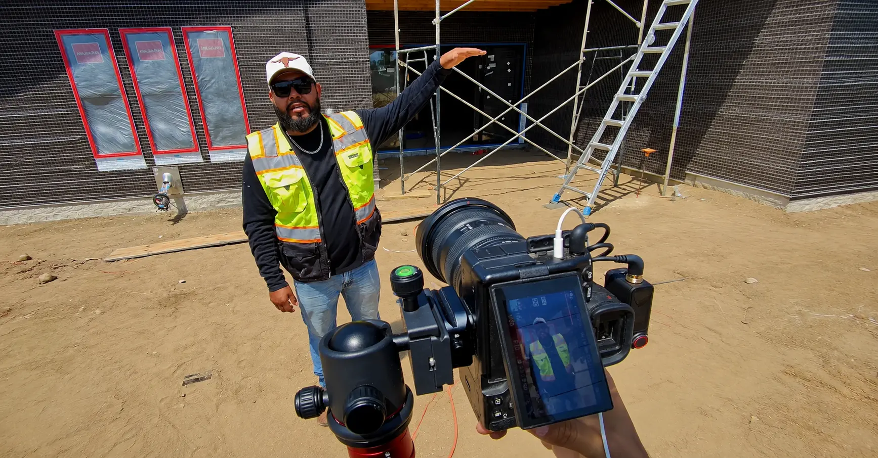 Social ERA filming a contractor on a real jobsite